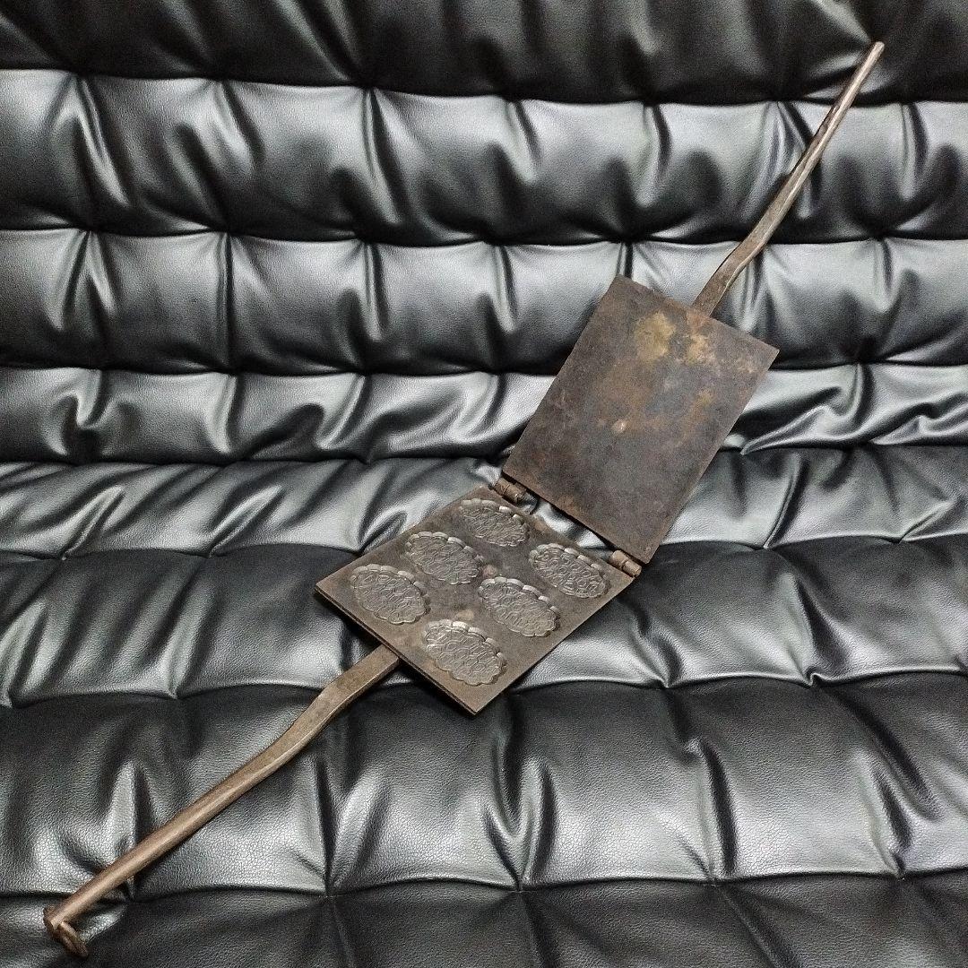 手焼き煎餅焼き器 亀 古道具 昭和レトロ アンティーク