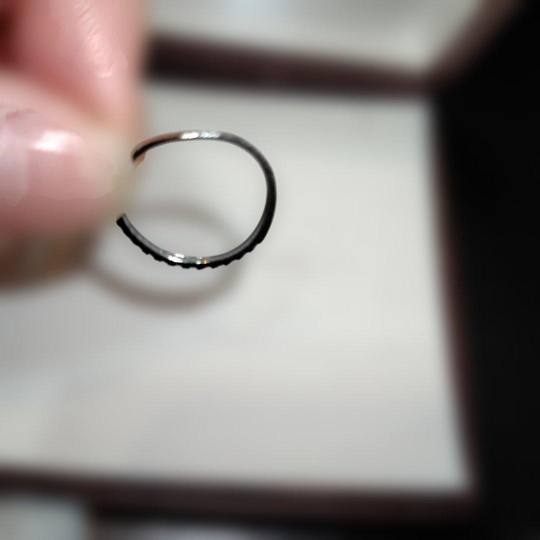 専用pt950 ハーフエタニティリンク　14号