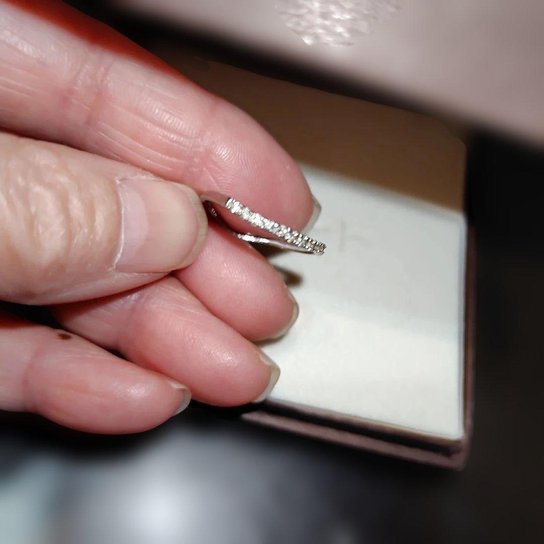 専用pt950 ハーフエタニティリンク　14号