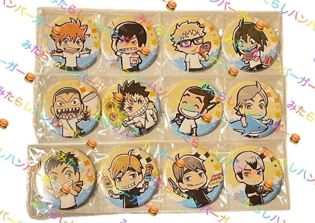 ハイキュー！！　アニメイトカフェ トレーディング缶バッジ サマースタイルver.
