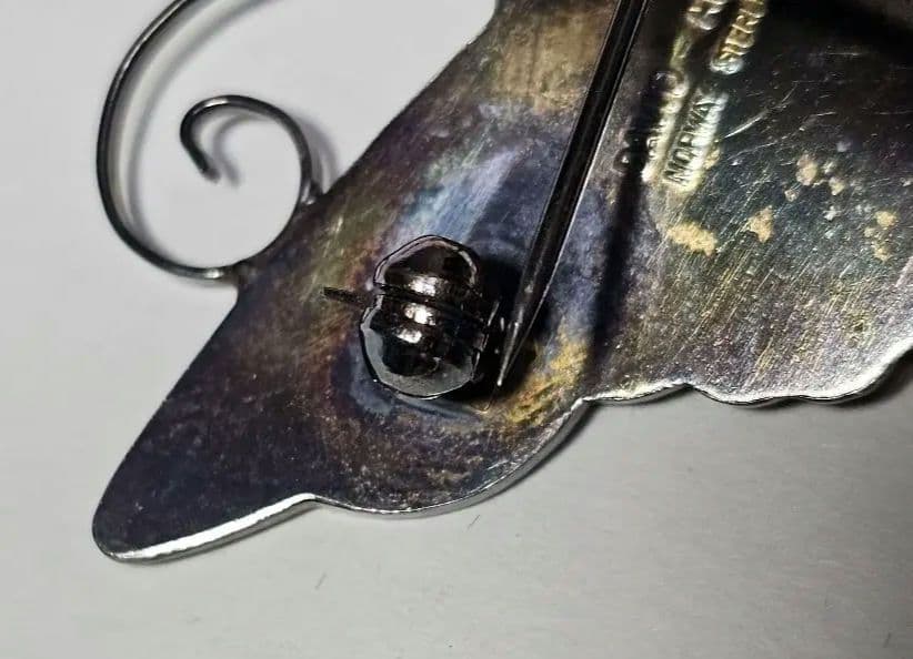 DAVID ANDERSEN ノルウェー 蝶々　北欧　ブローチ　デビッド