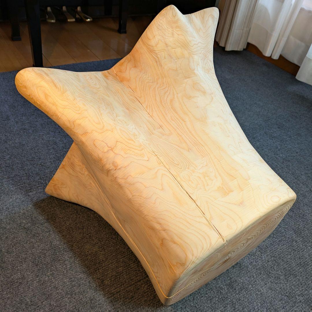 檜　切り株　丸太　椅子　スツール　テーブル　高さ約34㎝