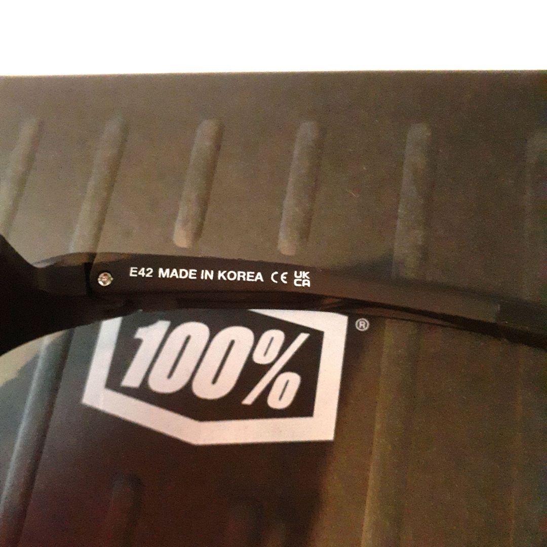 100% SPEEDCRAFT ブラック ブルー ワンハンドレッド サングラス