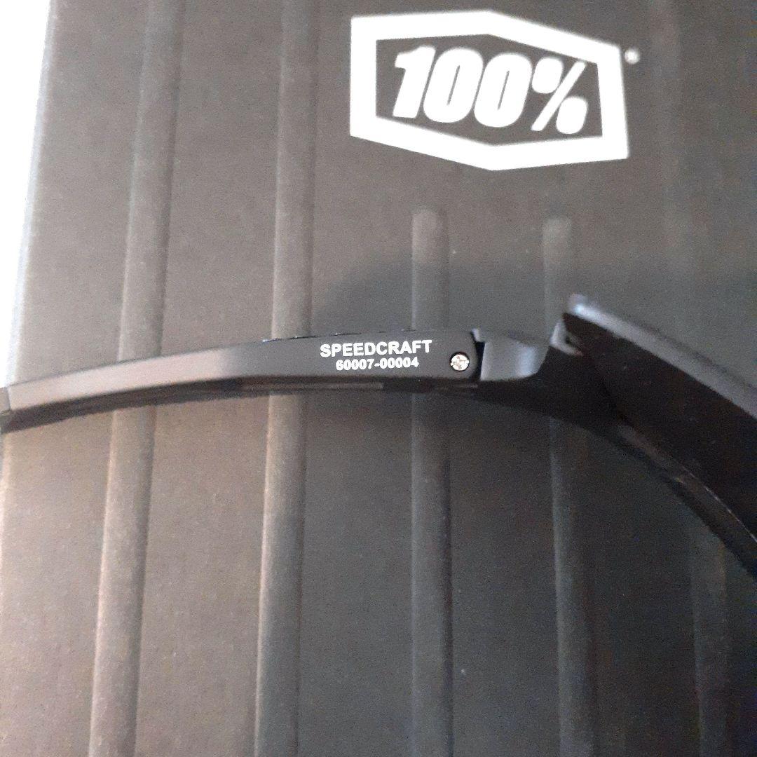 100% SPEEDCRAFT ブラック ブルー ワンハンドレッド サングラス