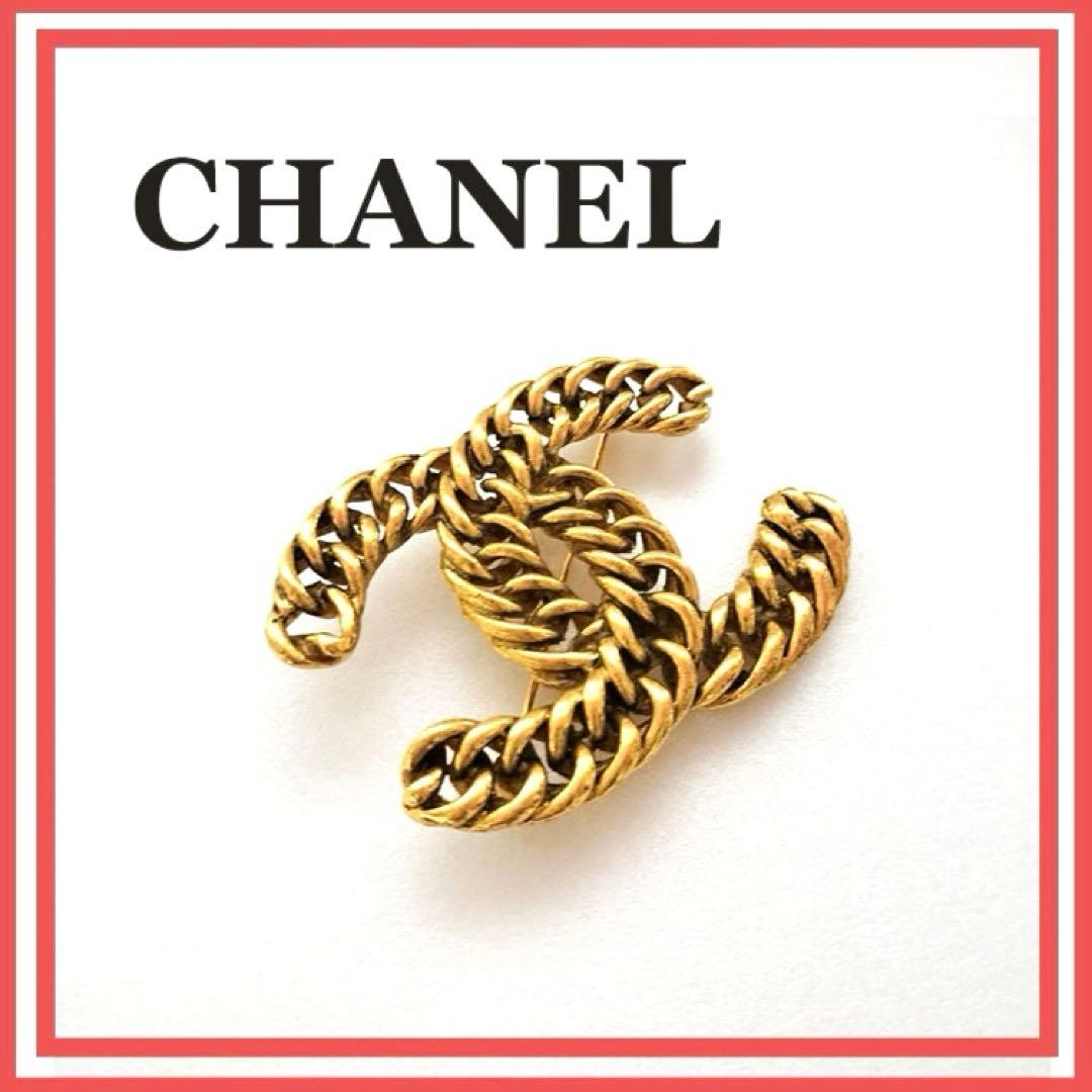 Aya❤️シャネル チェーンブローチ ココマーク 刻印1107