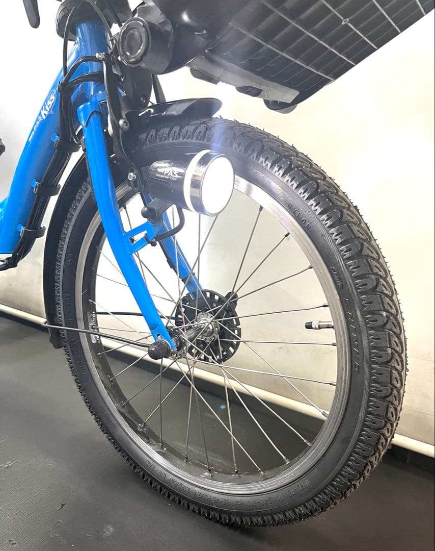 1年保証 送料無料　ヤマハ　パスキッス　20インチ　青色　電動アシスト自転車