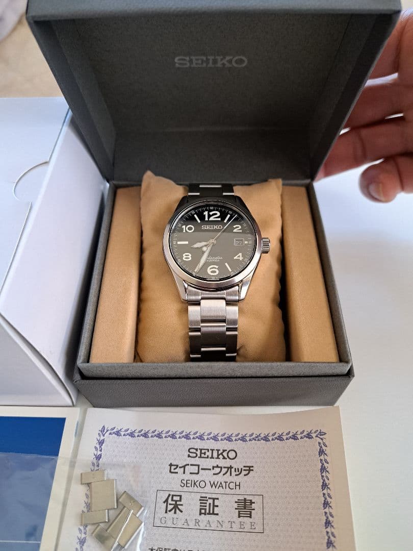 SEIKO 自動巻き　SARG009 ブラックダイヤル　裏スケルトン　メンズ