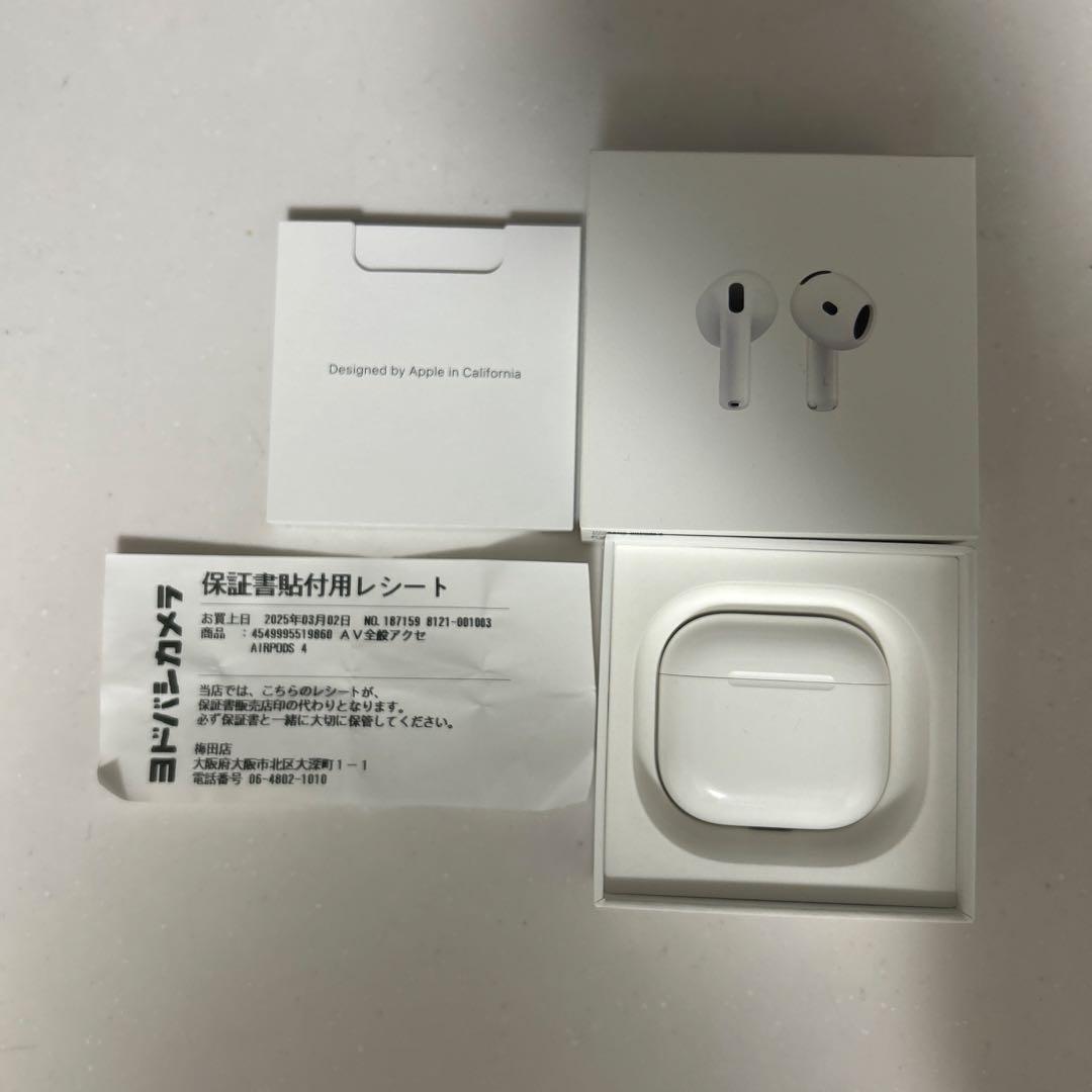 Apple AirPods4 本体 ホワイト