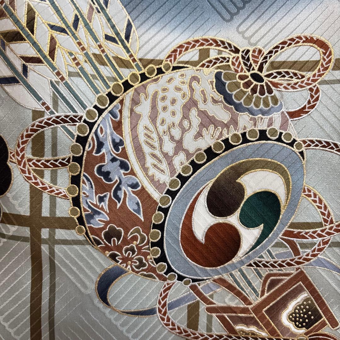 No.12正絹男の子お祝い着　のしめ　　産着　七五三　 新品未使用