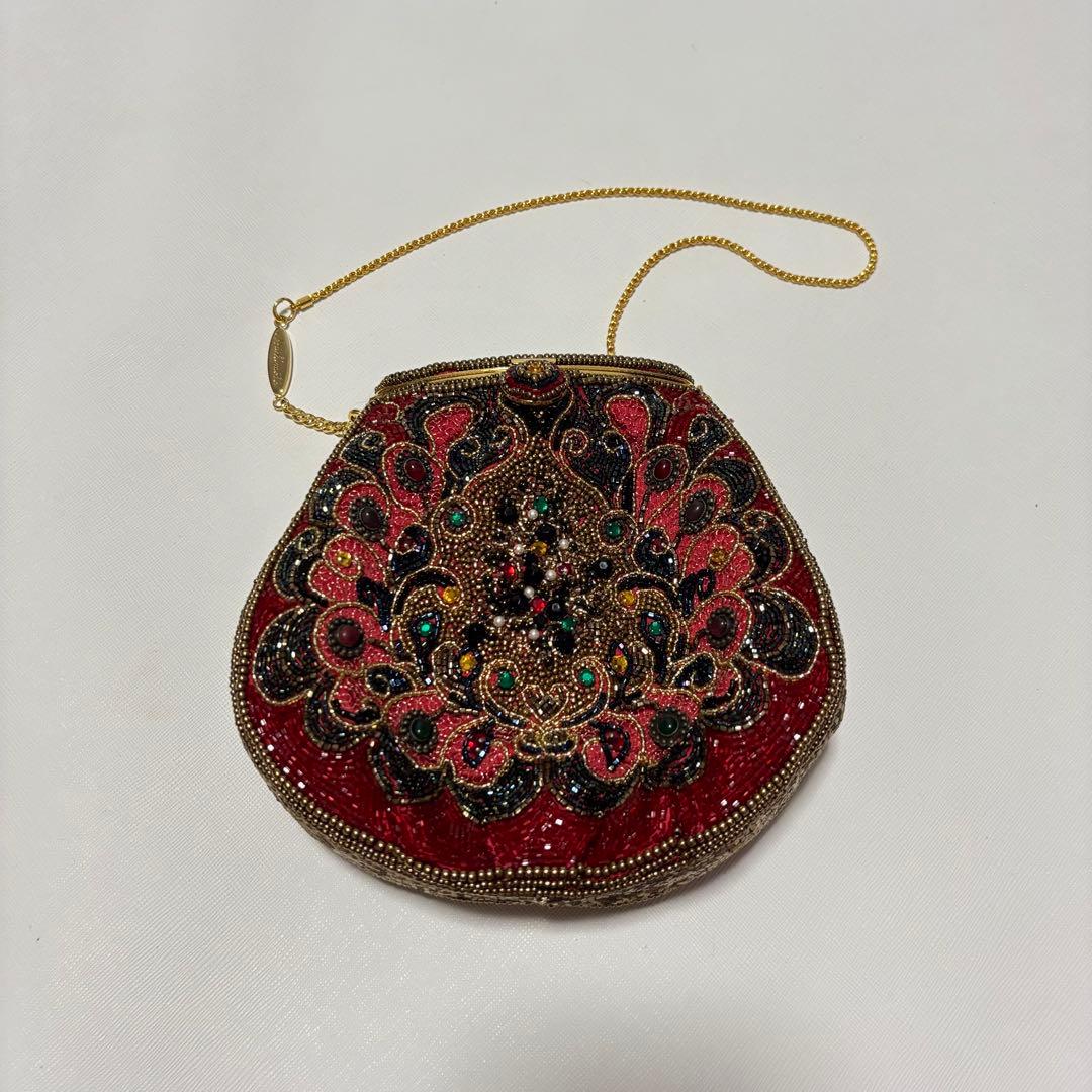 皇室御用達 LUMY はしもと　高級ヴィンテージ ビーズバッグ