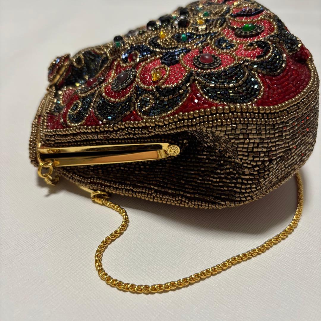 皇室御用達 LUMY はしもと　高級ヴィンテージ ビーズバッグ