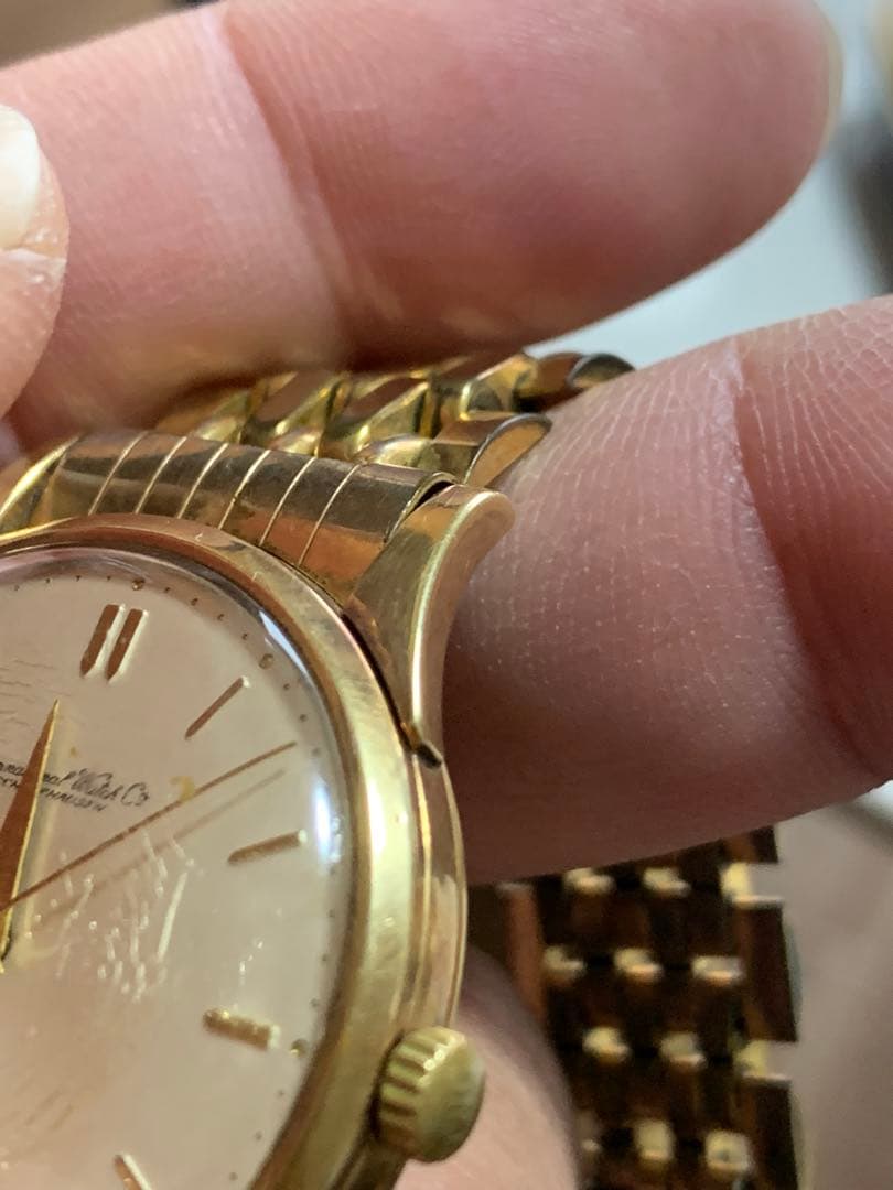 IWC シャウハウゼン自動巻き時計 1960年代　たぶんK18？