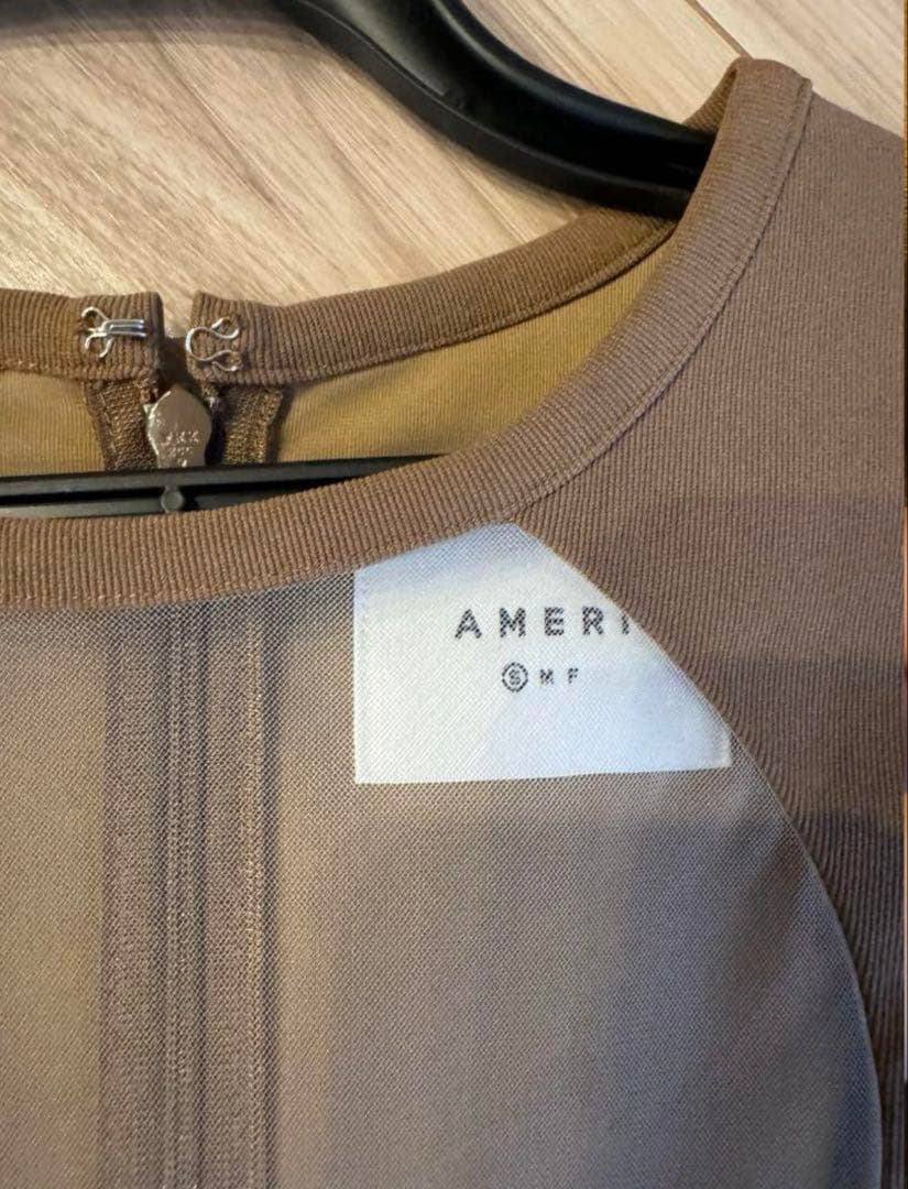 スーツ・フォーマル・ドレス Ameri LAKE CURVE TRICOT RIB DRESS