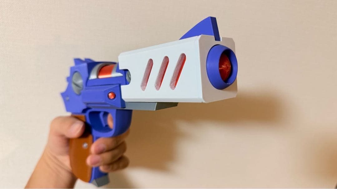 1/1 アクセルの銃 x2｜ロックマンX風｜完全色分け｜モデルガン｜コスプレ用