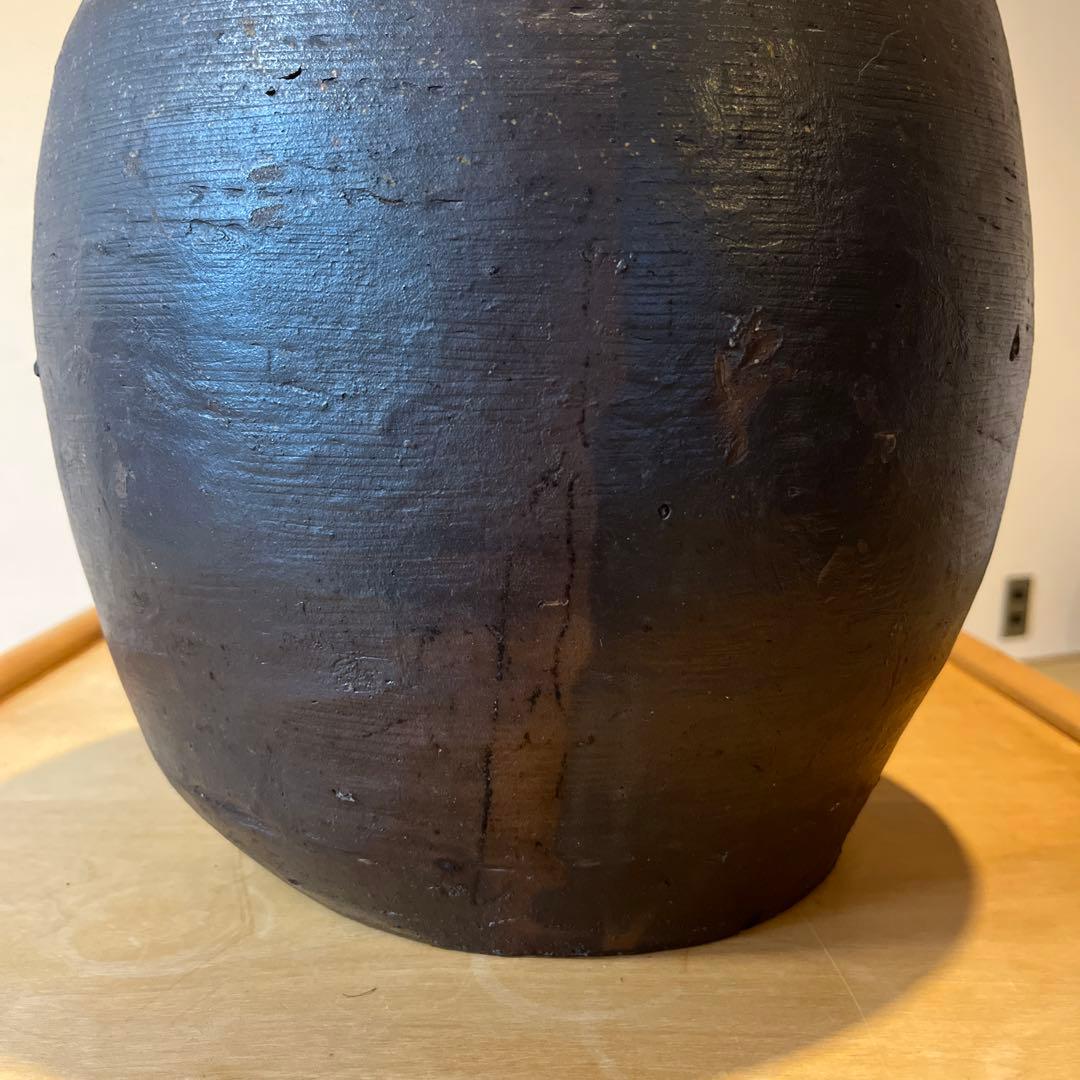 稀少 種子島 能野焼き 能野焼 雲助壺 壺 陶芸 陶器 民藝 民芸 骨董 骨董品