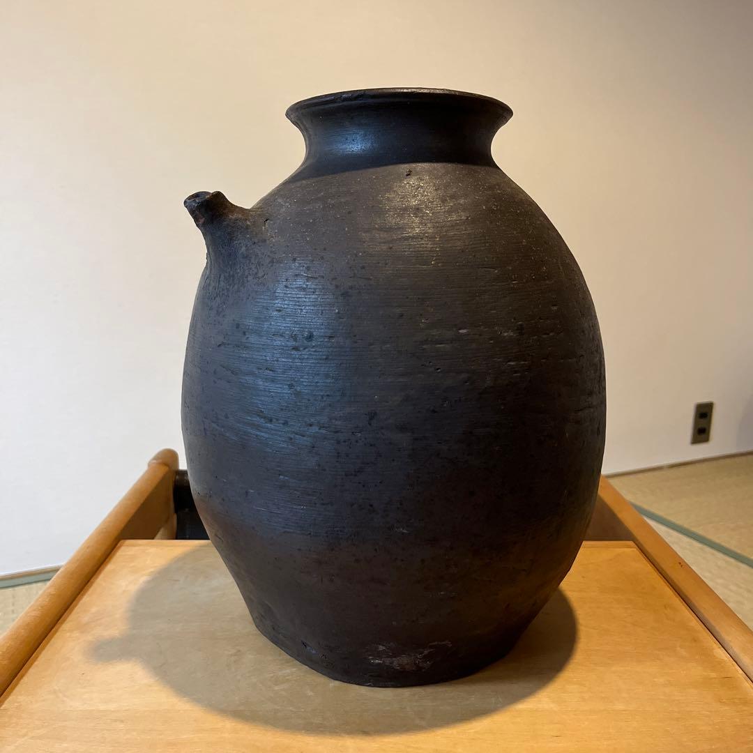 稀少 種子島 能野焼き 能野焼 雲助壺 壺 陶芸 陶器 民藝 民芸 骨董 骨董品