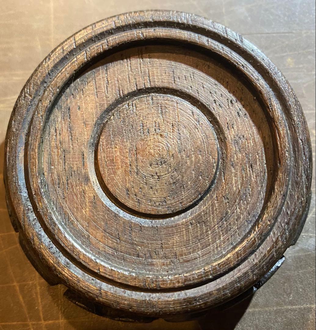 古和田玉 翡翠 鑑賞台付・ヴィンテージ　レア ・オブジェ・鼻煙壺 ・台湾茶器