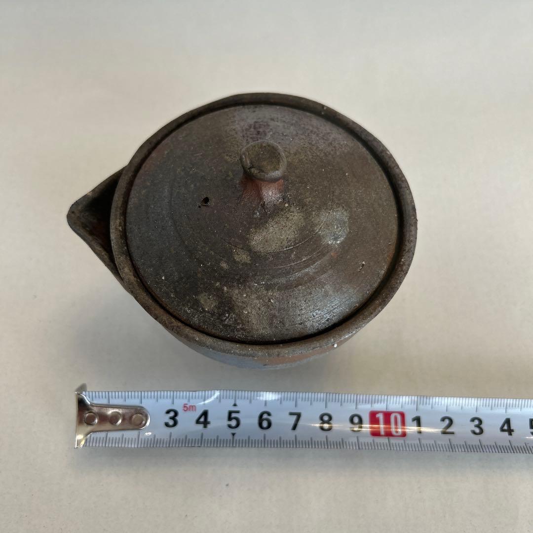 『値引き』【珍しい】備前焼　人間国宝　藤原啓　作　宝瓶　急須