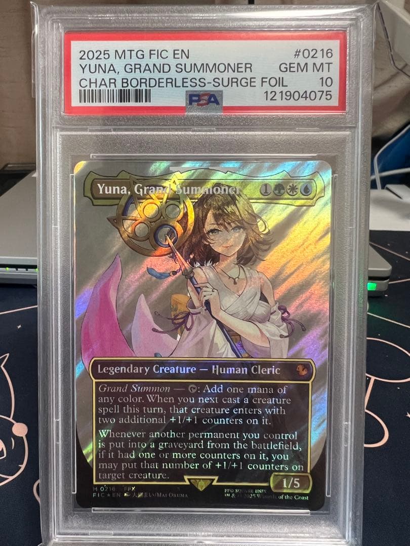 【PSA10】【MTG】大召喚士　ユウナ ff10 サージFoil 英語