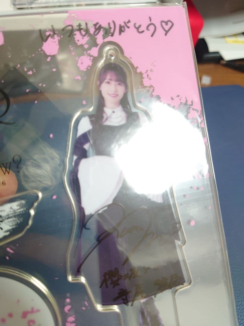 守屋麗奈　櫻坂46 直筆 サイン入り アクリルスタンド　アクスタ　イオンカード