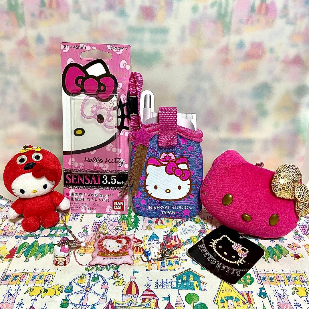 サンリオ ハローキティ まとめ売り レオパード ぬいぐるみ ご当地 ストラップ他