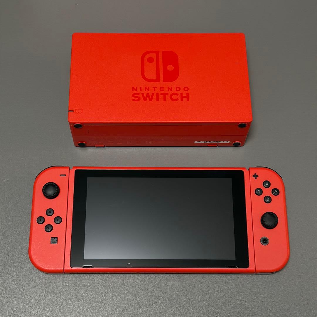 【完動品・おまけ多数】ニンテンドー スイッチ マリオレッド×ブルー セット