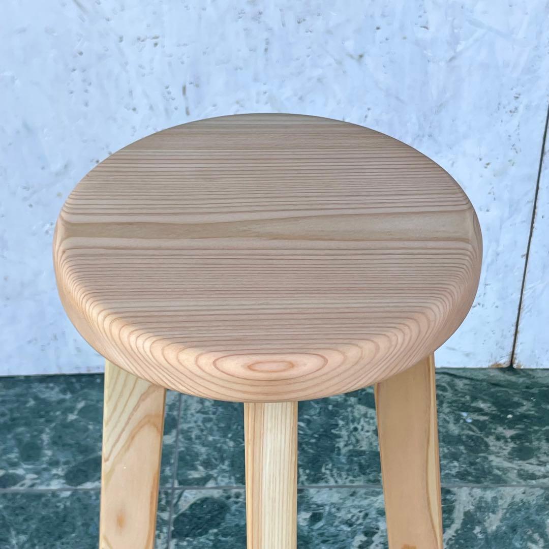 Fork　カウンターチェアー　木製スツール　丸椅子