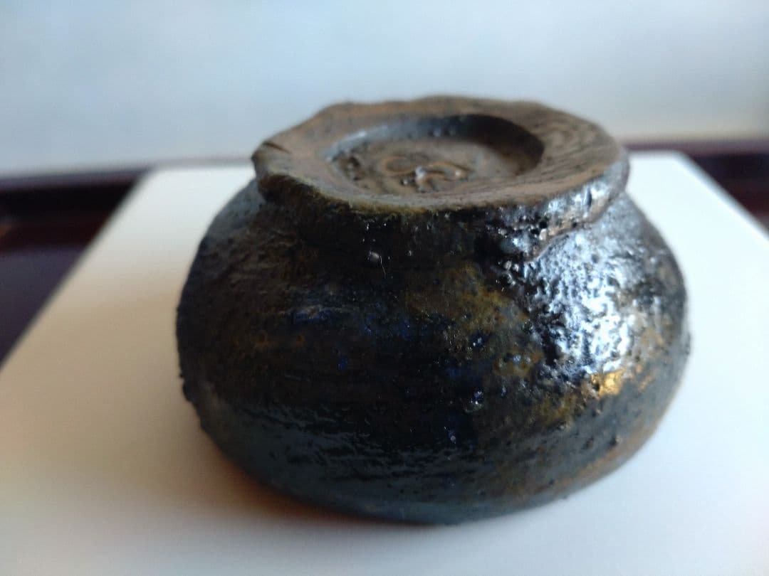 備前　クリストファーレイヴェンホール　ぐい呑み　検）余宮隆森岡成好辻村史朗