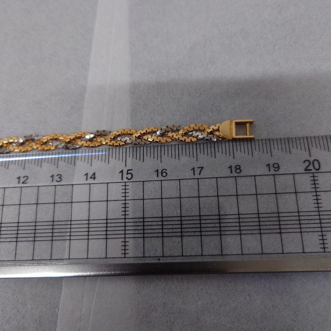 K18＋Pt850ブレスレット　約9.6g