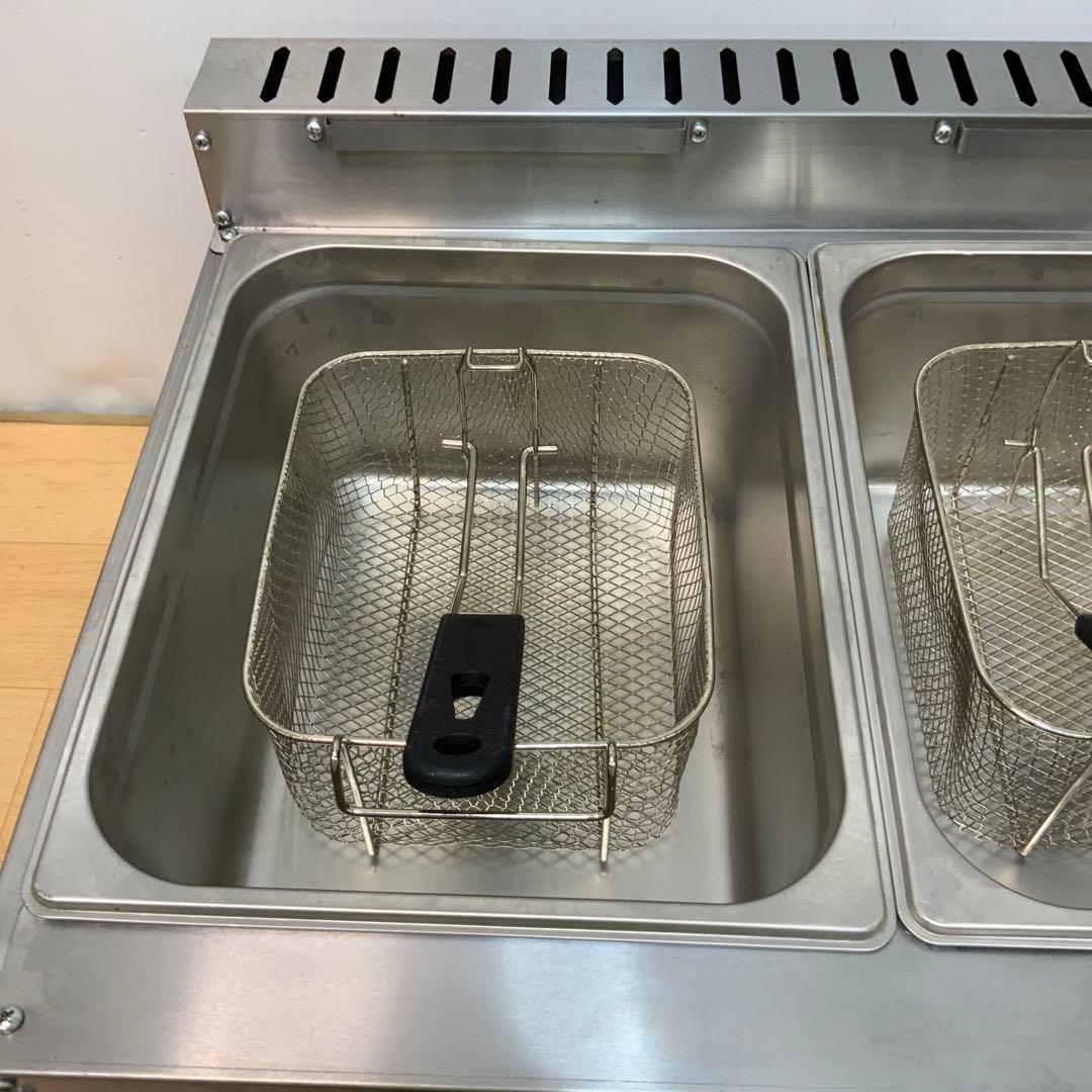 【LPガス用】　2口卓上フライヤー