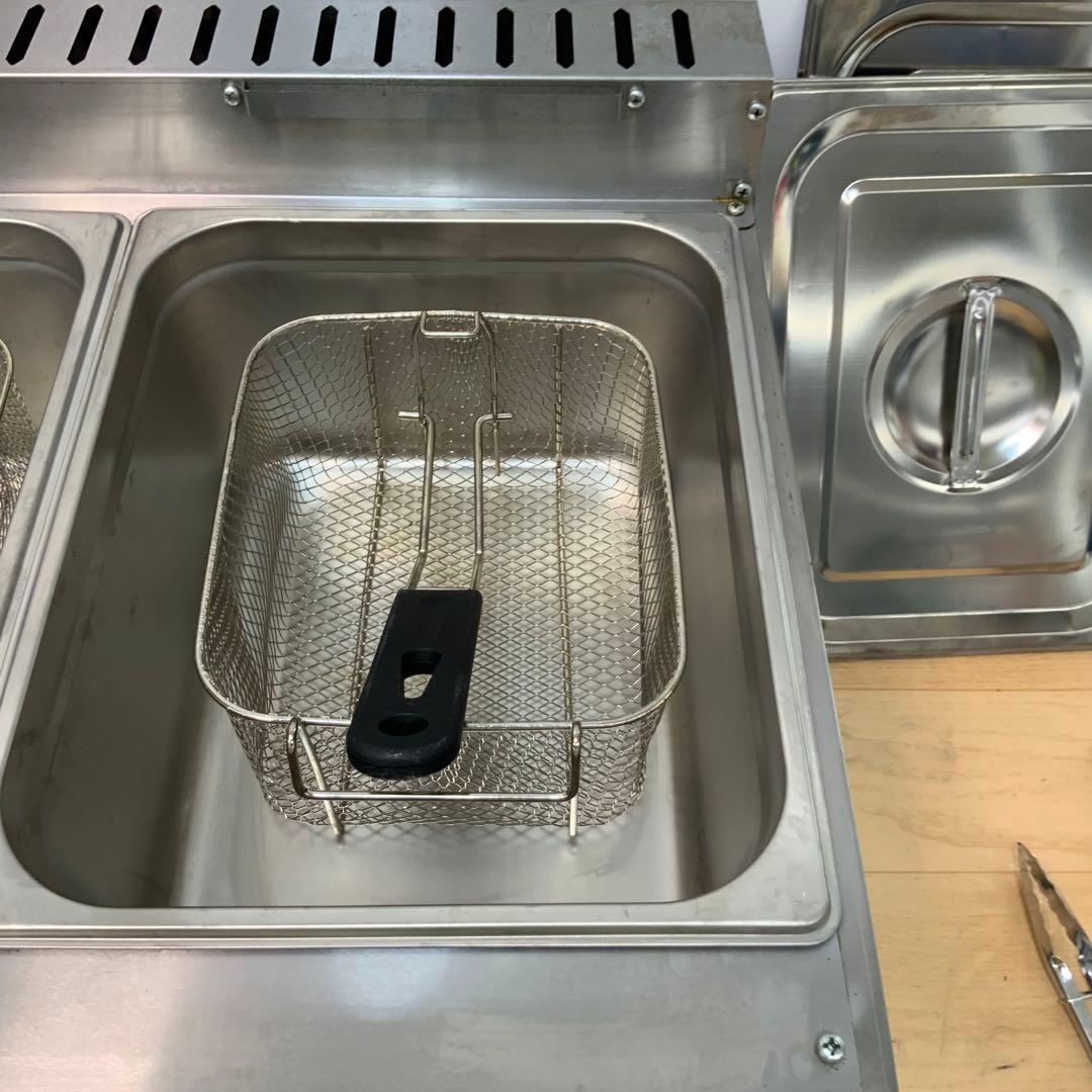 【LPガス用】　2口卓上フライヤー