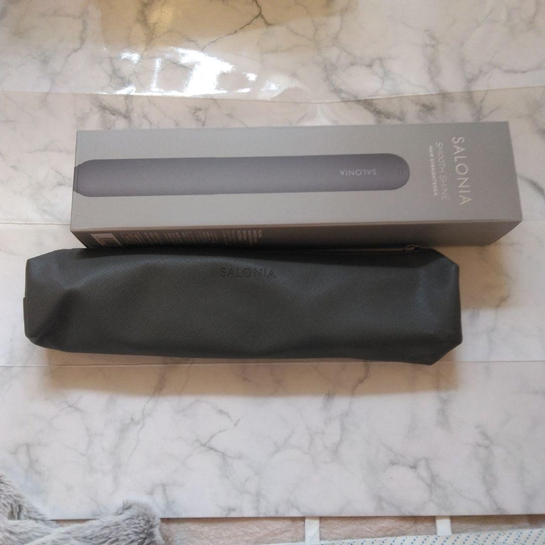SALONIA スムースシャインストレートアイロンブラック