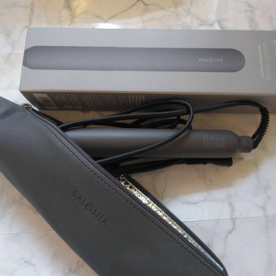 SALONIA スムースシャインストレートアイロンブラック
