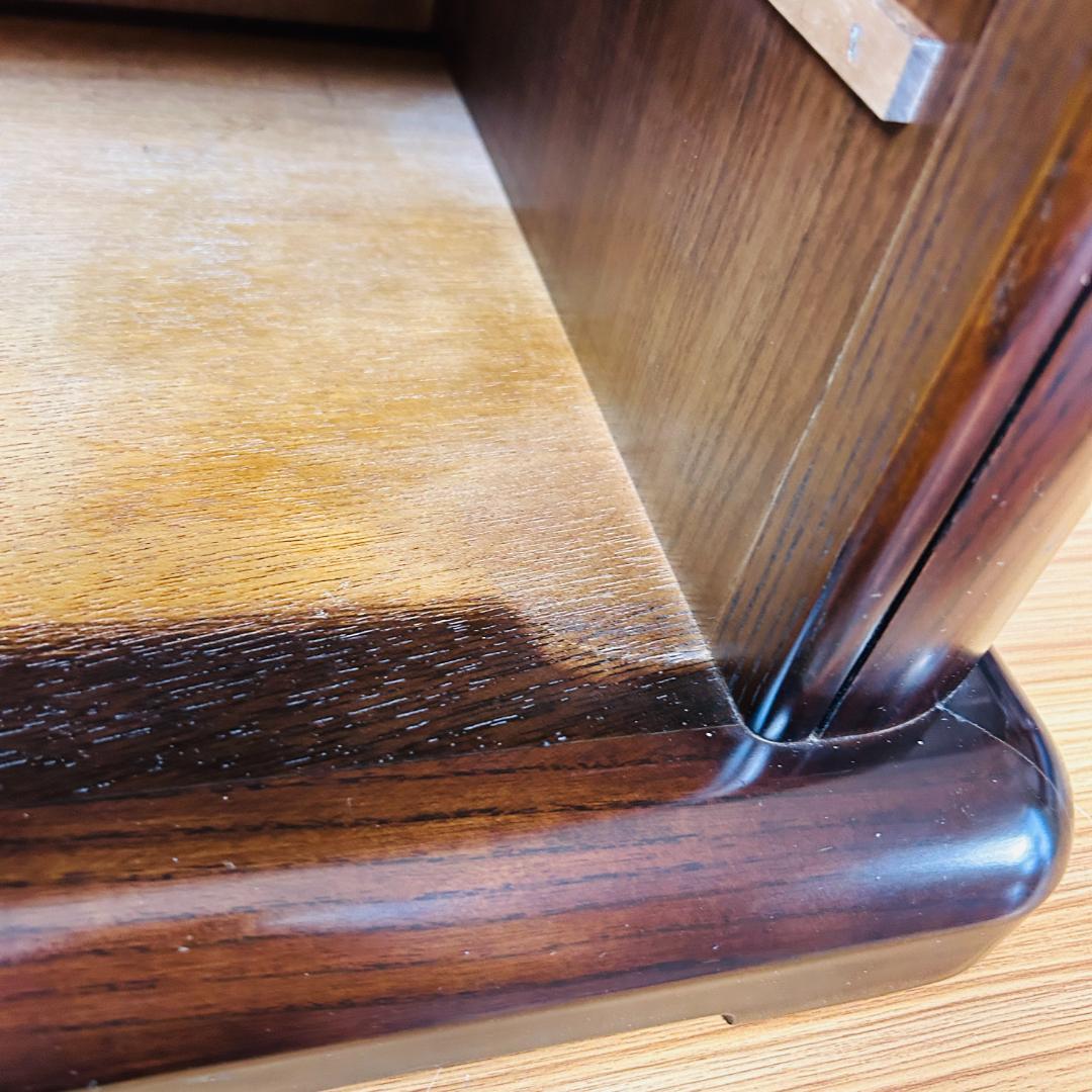 フランスベッド 天然木 ナイトテーブル サイドテーブル 2段チェスト 9800