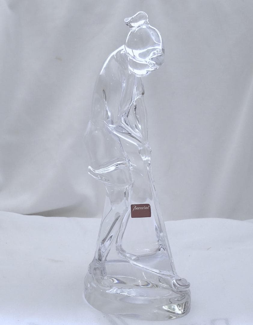 ☆【バカラ】レディースゴルファー　クリスタルフィギア　美品☆