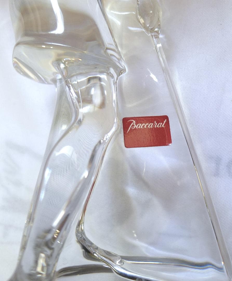 ☆【バカラ】レディースゴルファー　クリスタルフィギア　美品☆