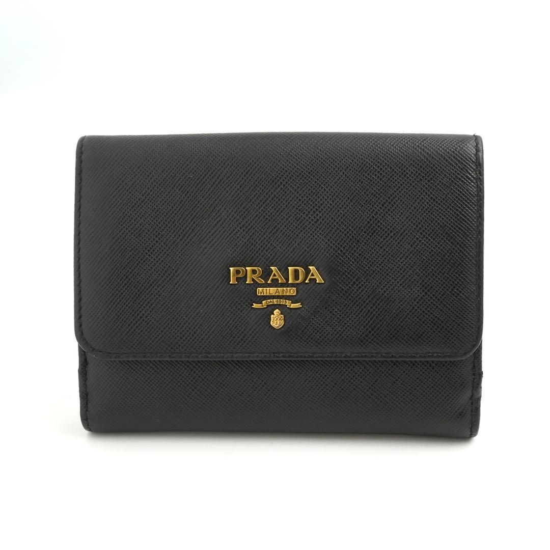 ✨未使用展示品・箱保証書付き✨　PRADA ミニ財布　サフィアーノ　バイカラー