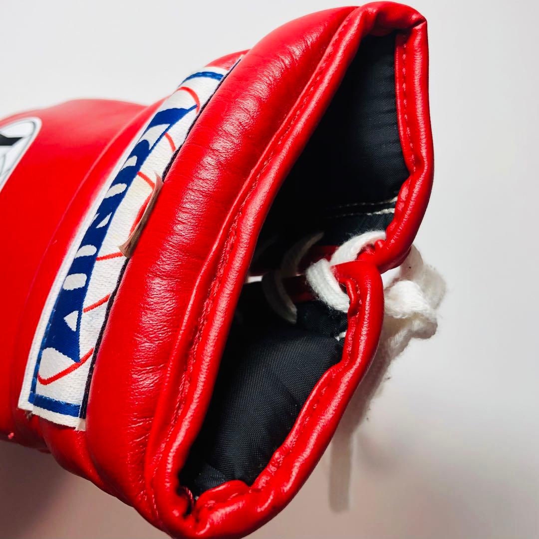 WINDY ボクシンググローブ 14 oz 赤 紐式 試合用