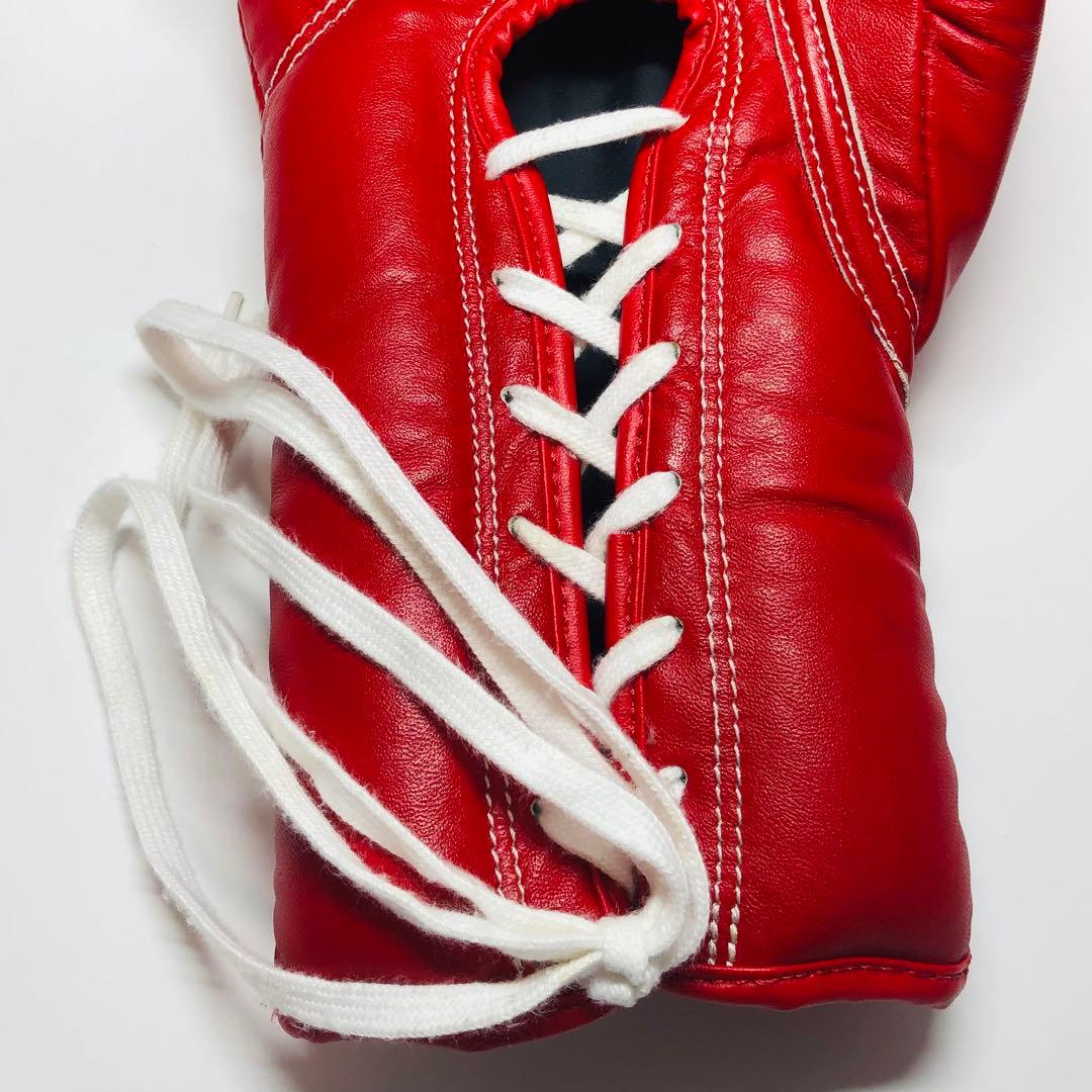 WINDY ボクシンググローブ 14 oz 赤 紐式 試合用