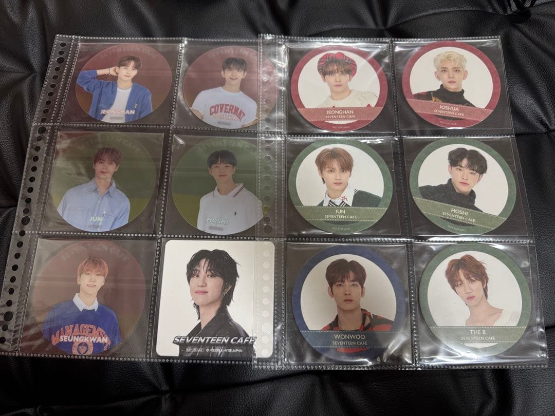 SEVENTEEN　カフェ　コースター　メッセージカード　セット