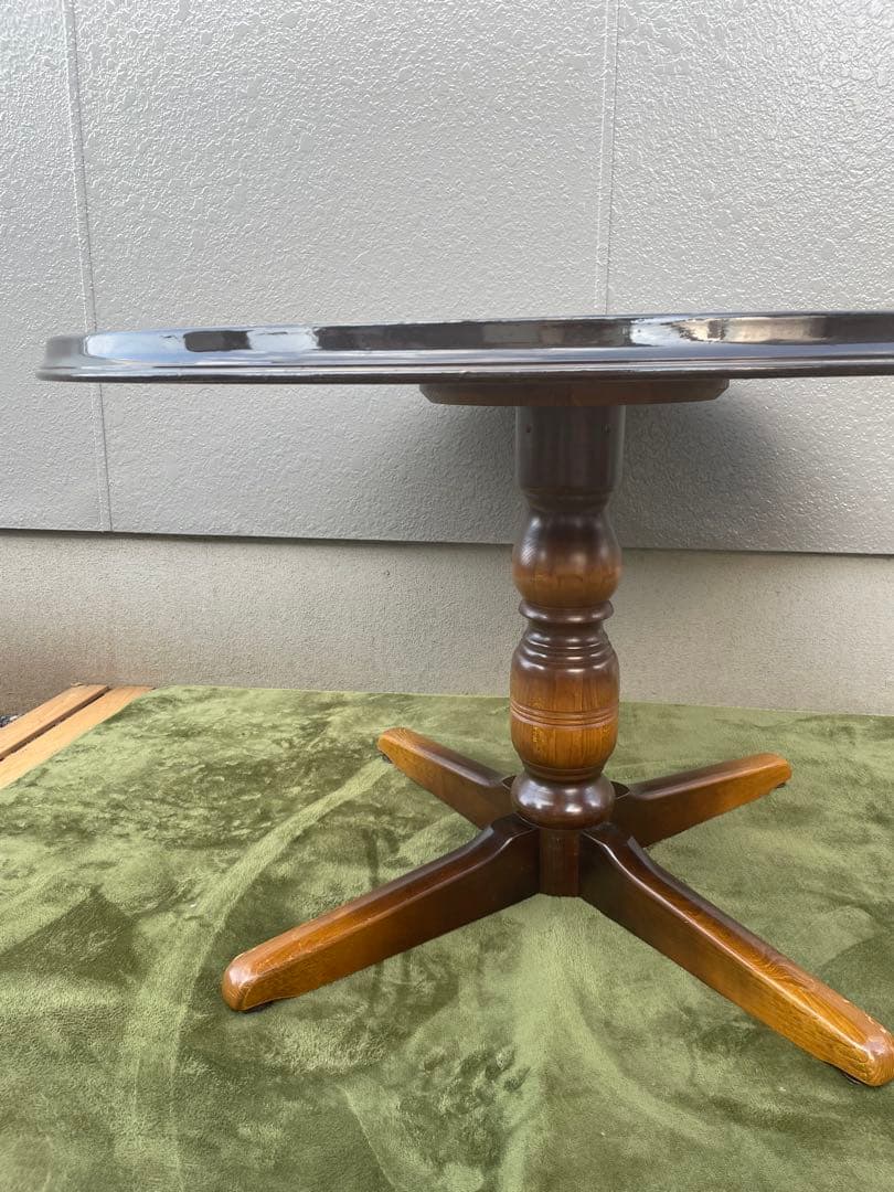 飛騨産業　キツツキマーク　コーヒーテーブル　円卓　ラウンドテーブル　RN