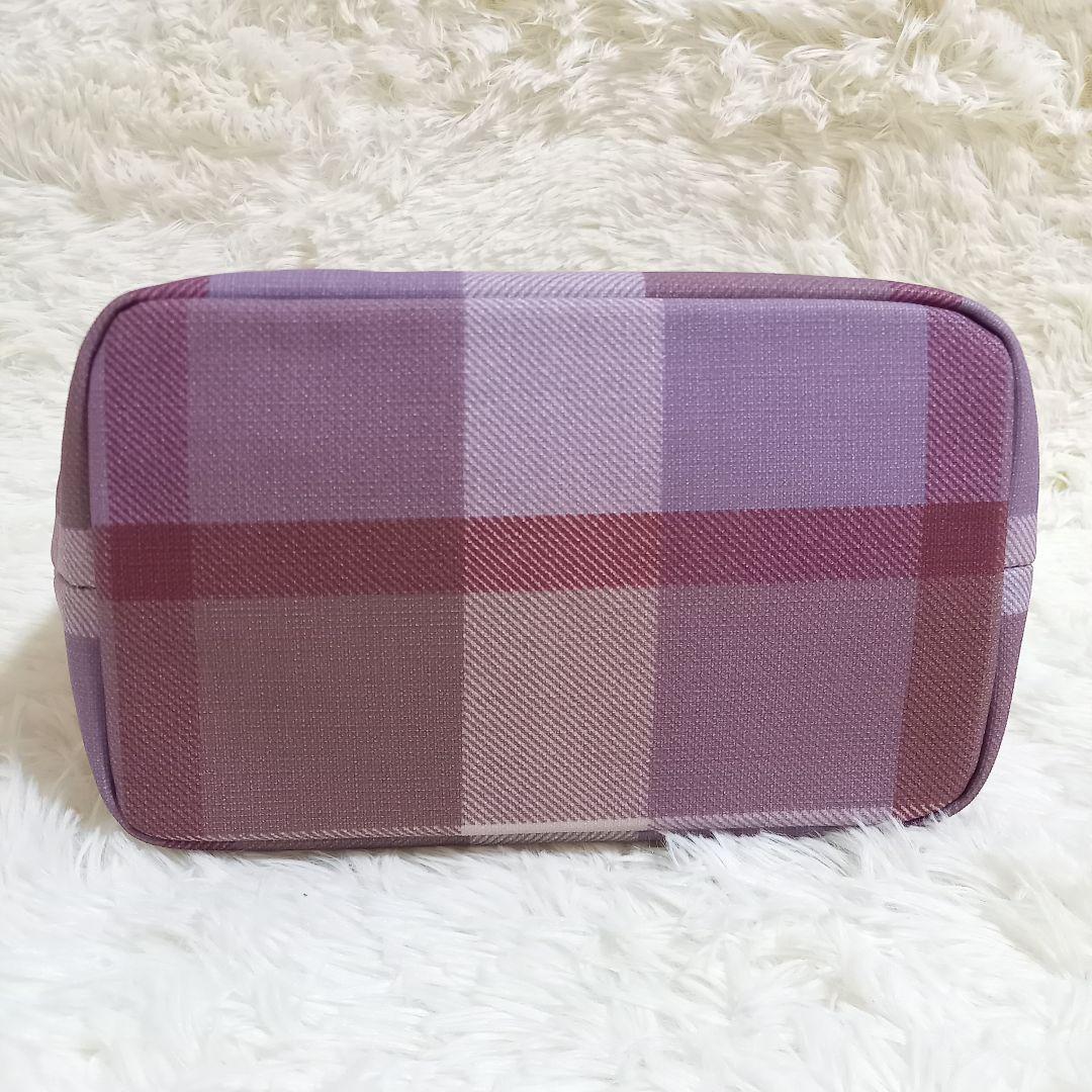 ブルーレーベルクレストブリッジ　２wayハンドバッグ　バンブー　チェック