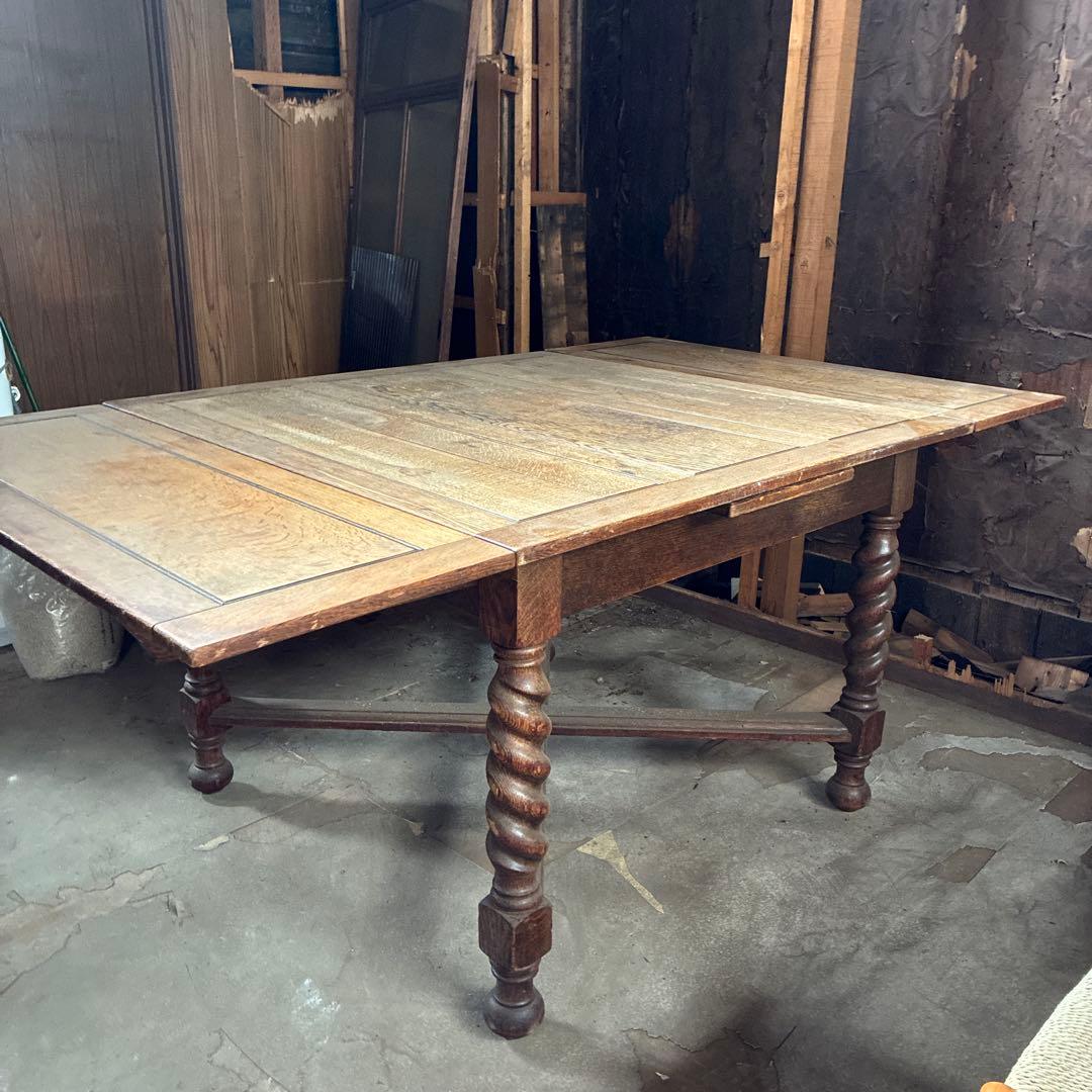 アンティーク伸長式ダイニングテーブル 店舗什器 や作業台