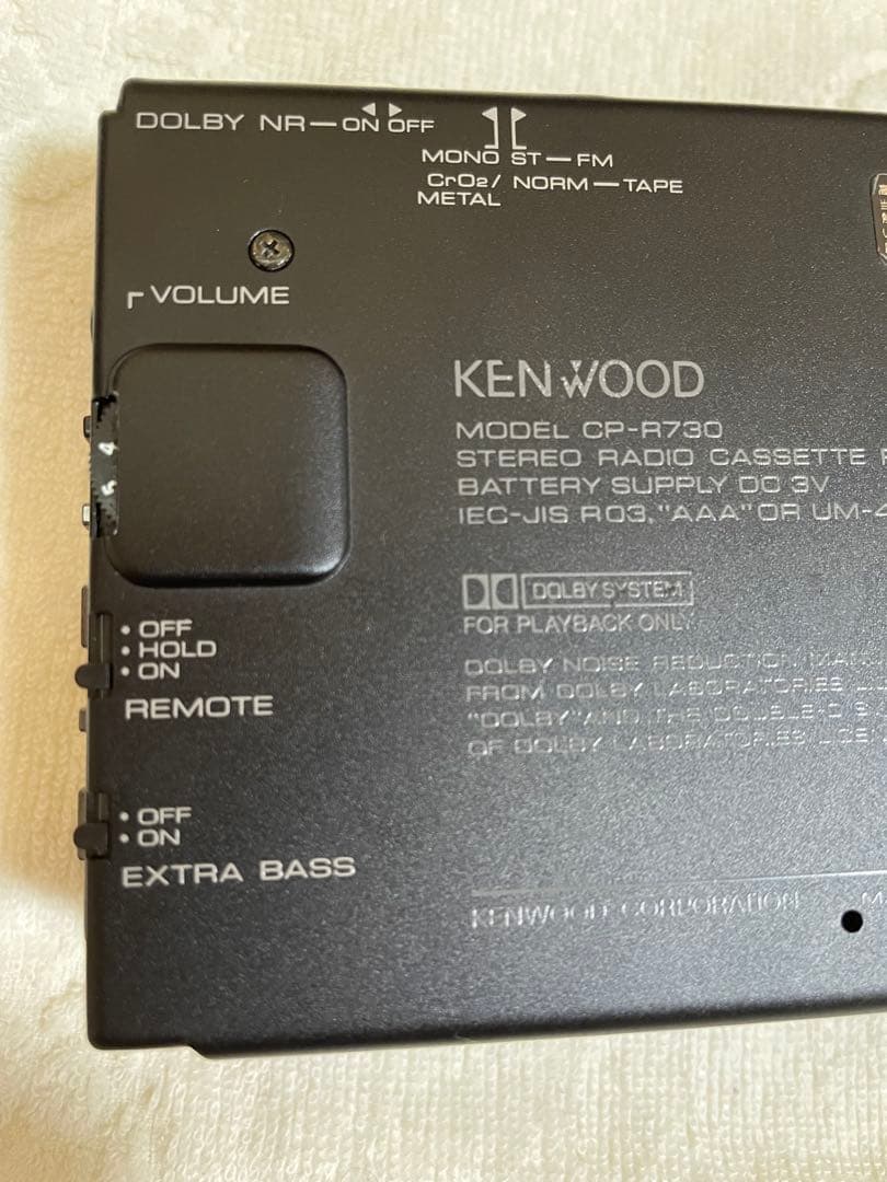 KENWOOD CP-R730 カセットプレーヤー ウォークマン