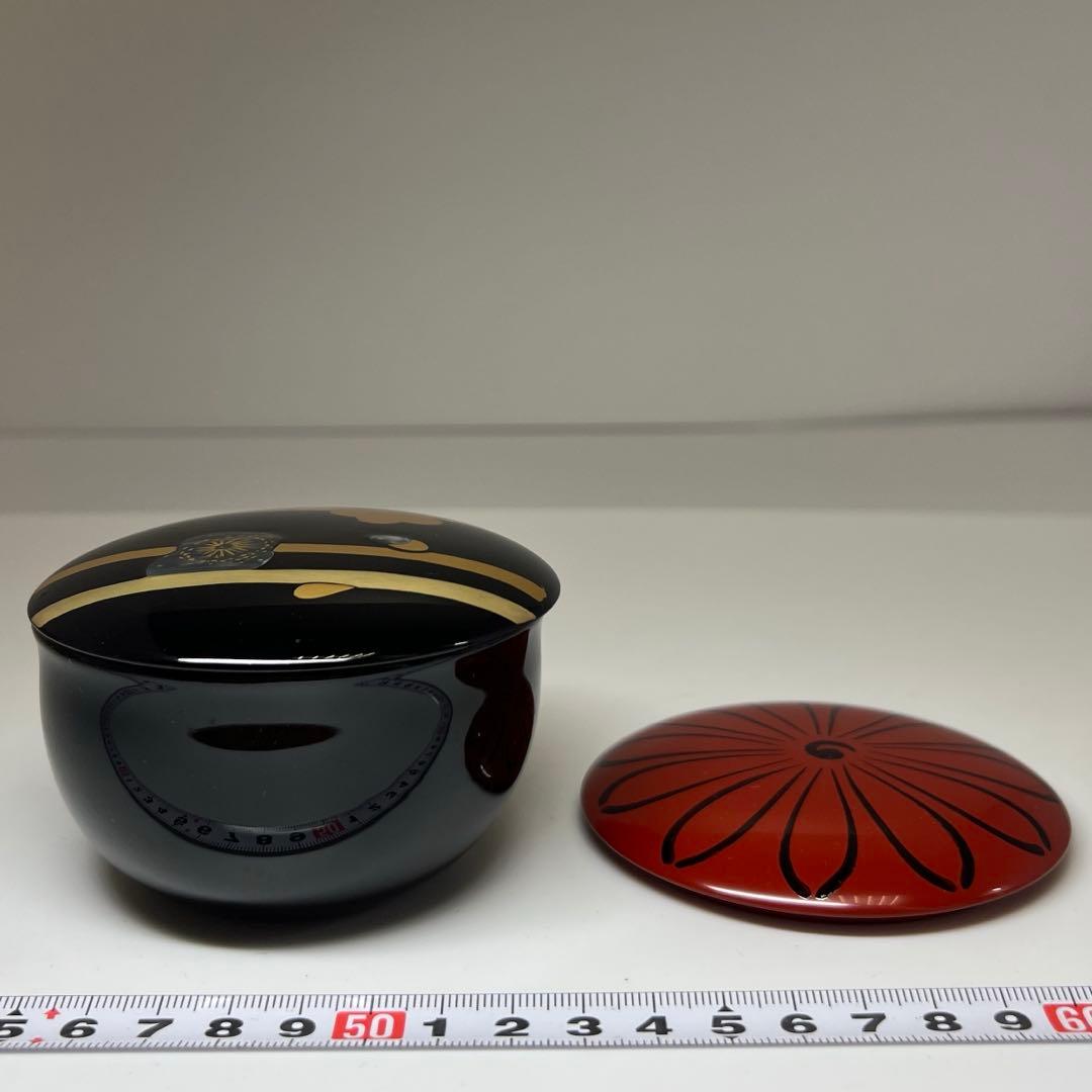 ☆茶3 岡本陽斉 春秋棗 共箱 高さ6cm東キ7-1122①