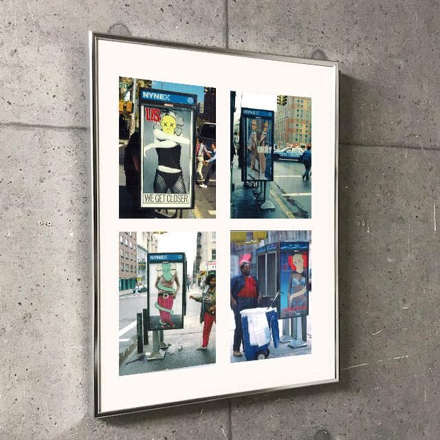 限定マット額装品4セット/Kaws （カウズ ）