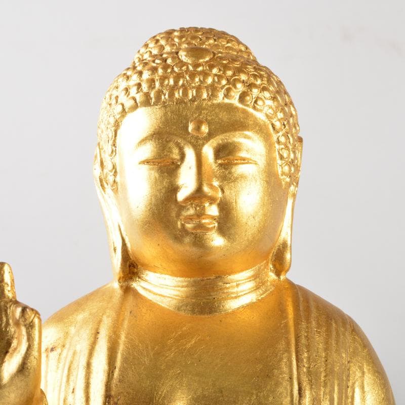 仏教美術　古銅鍍金　釈迦如来立像　仏像　V　5072A