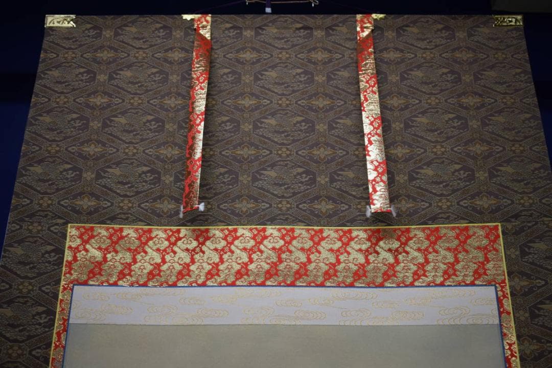 真作/翠峰/観音像図/桐共箱二重箱付/布袋屋掛軸HJ-217