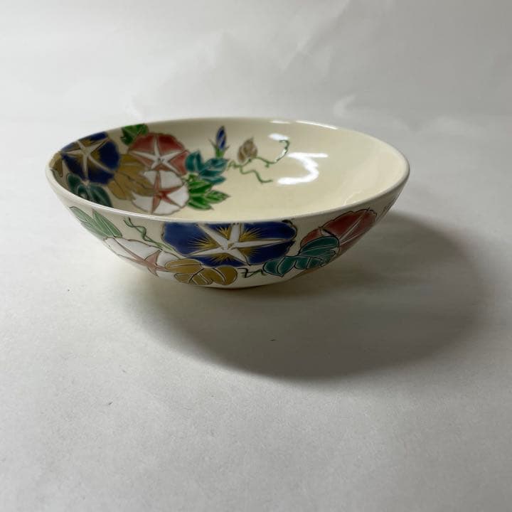 FNB76③ 壱休窯 仁清 平茶碗 朝顔 期間限定セール中