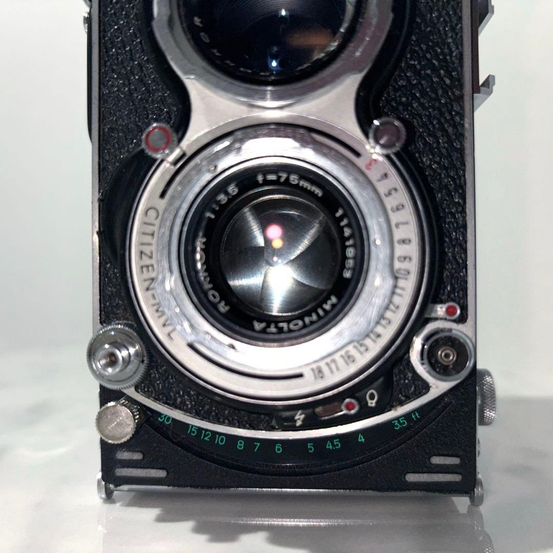 minolta autocordⅢ ミノルタオートコードⅢ3型Rokkorレンズ